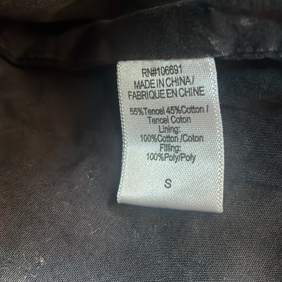 Young Fabulous & Broke Walker Quilted Denim Jacket in Mineral Wash Black - Picture 4 of 8